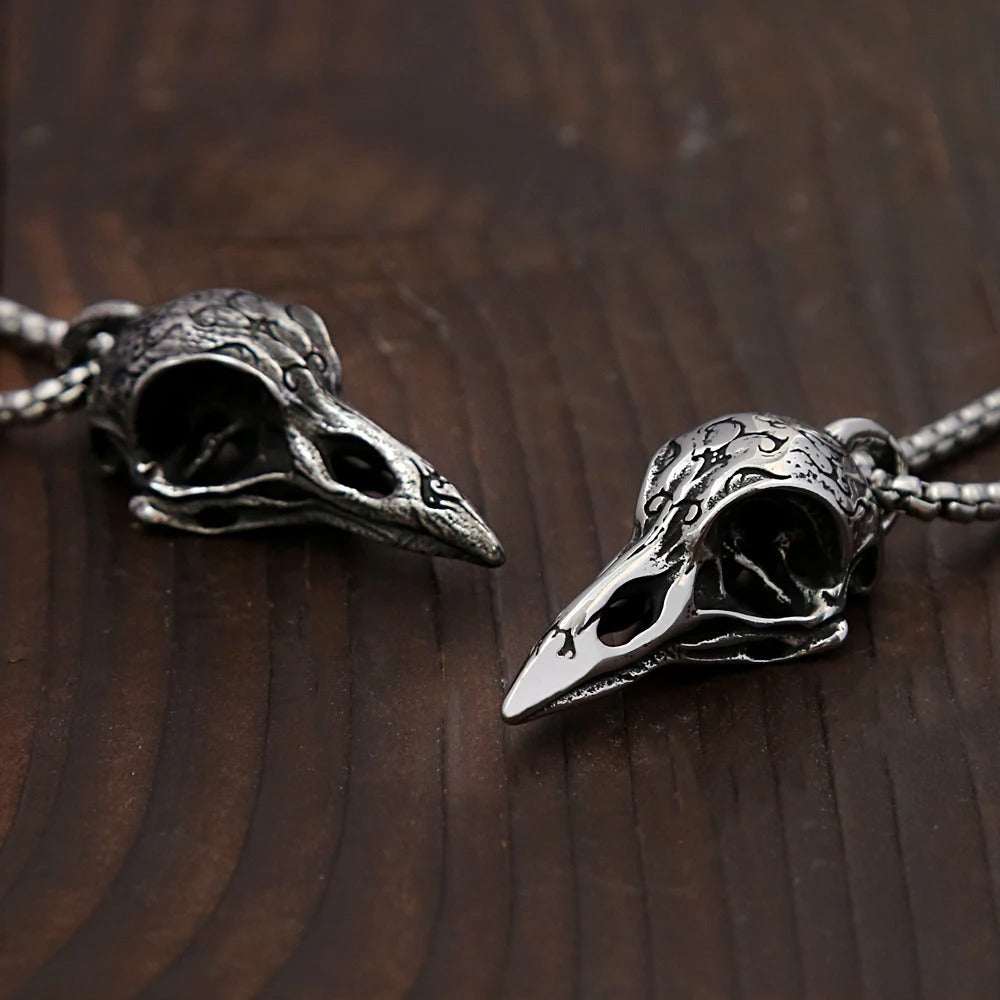 Vintage Skull Viking Stainless Steel Men's Pendant Necklace