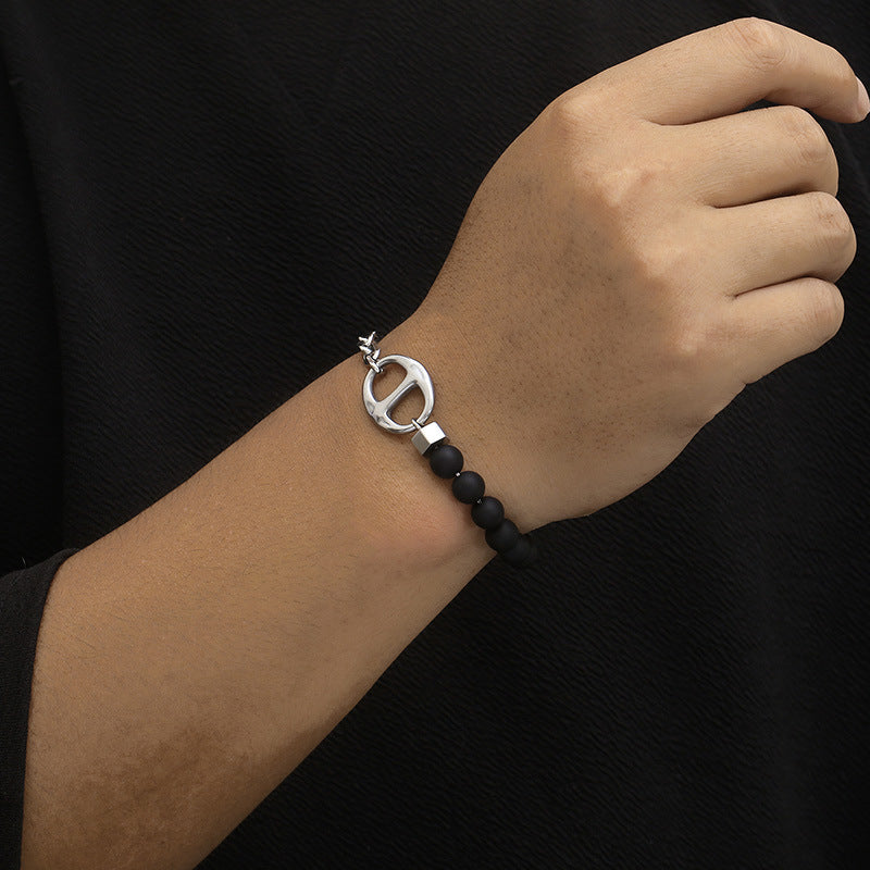 Planderful Pig Nose Titanium Bracelet For Women And Men