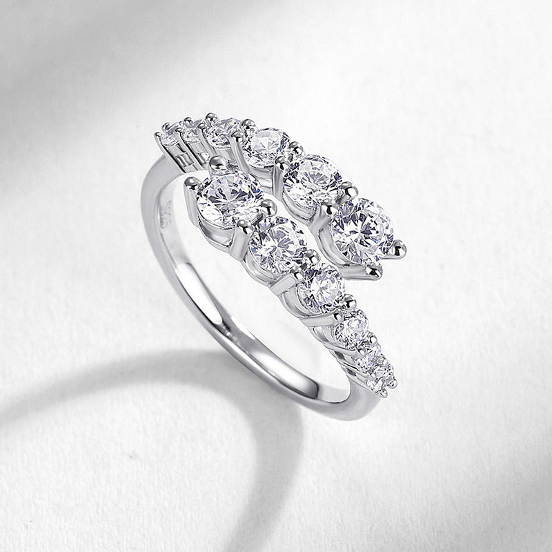 Planderful Twist Cubic Zirconia Sterling Silver Ring
