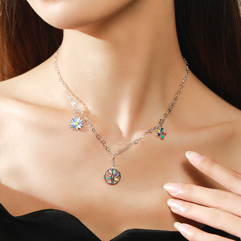 Versatile Sterling Silver Dropping Gel Pendant - Everyday Genie Collection