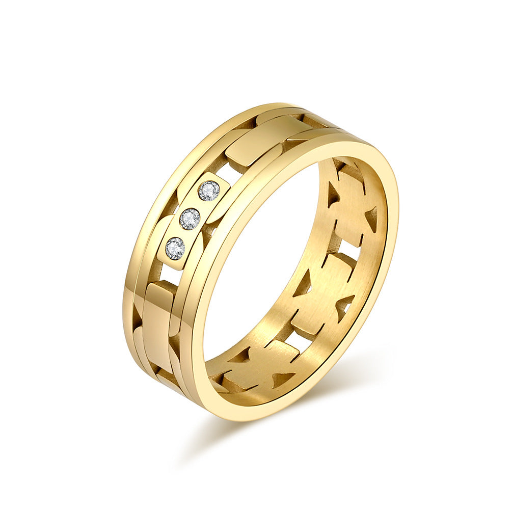 Planderful Everyday Genie Titanium Steel Ring For Men And Women, Unisex Modern Luxury Accessory