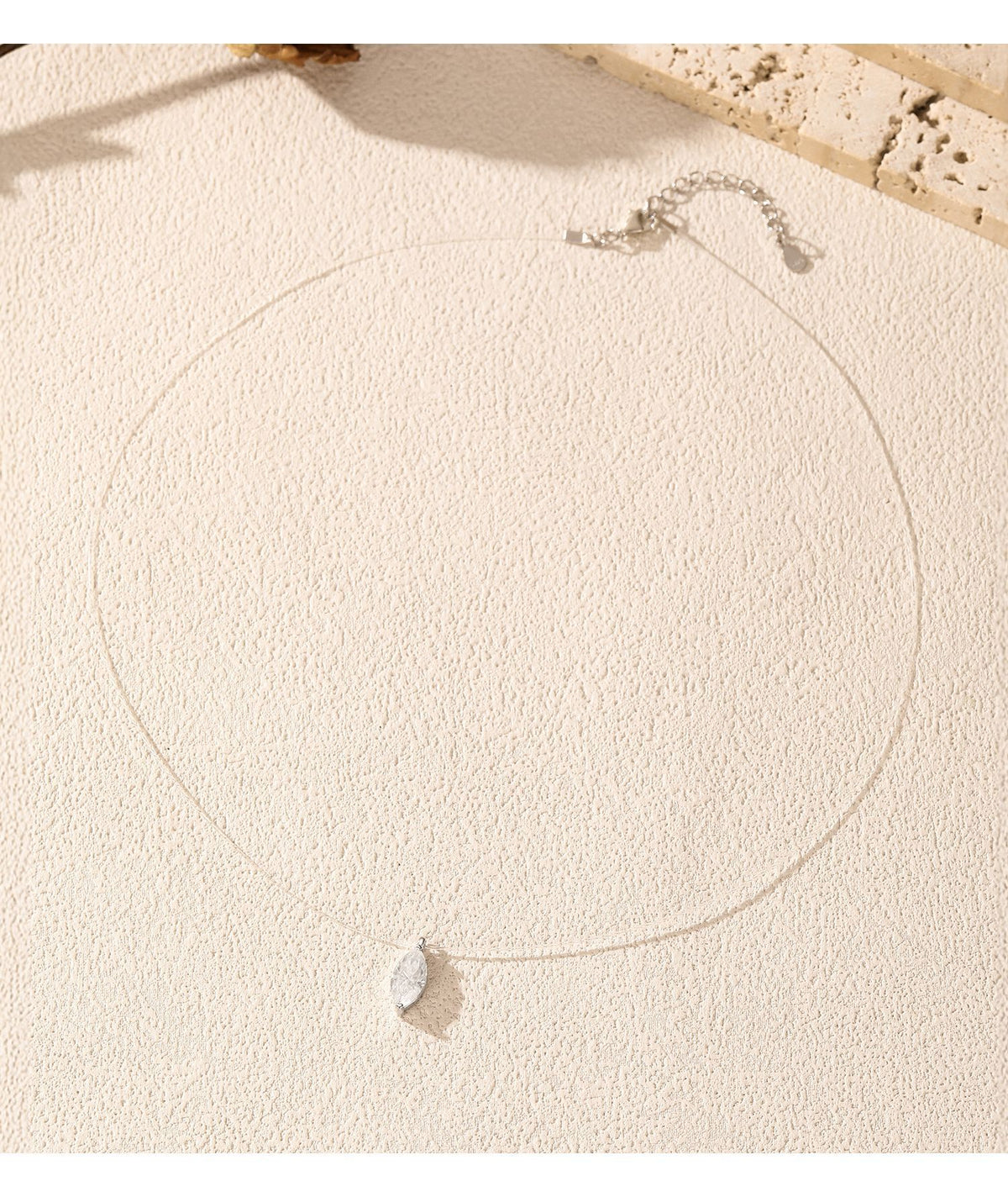 925 Sterling Silver D-Color Moissanite Floating Necklace