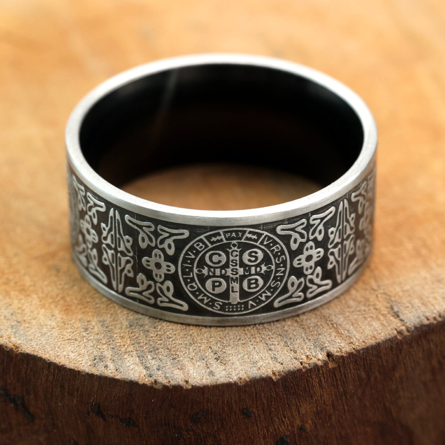 Planderful Stainless Steel Ring For Men With Lucky Tree Inspiration And Hip Hop Style