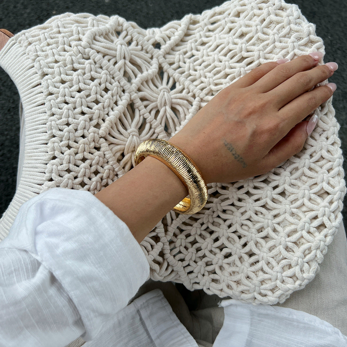 Planderful Vienna Verve Personalized Polygonal Bracelet For Women Statement Piece