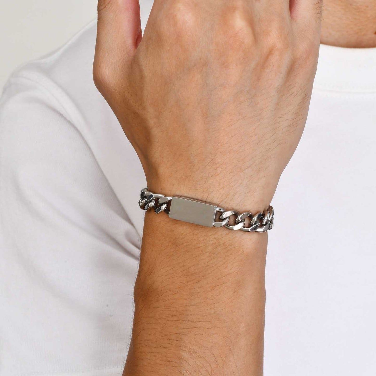 Cross-Border Jewelry Stainless Steel Thick Bracelet for Men