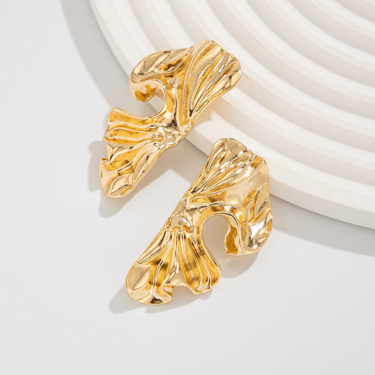 Planderful Vienna Verve Earrings – Elegant Fold Design