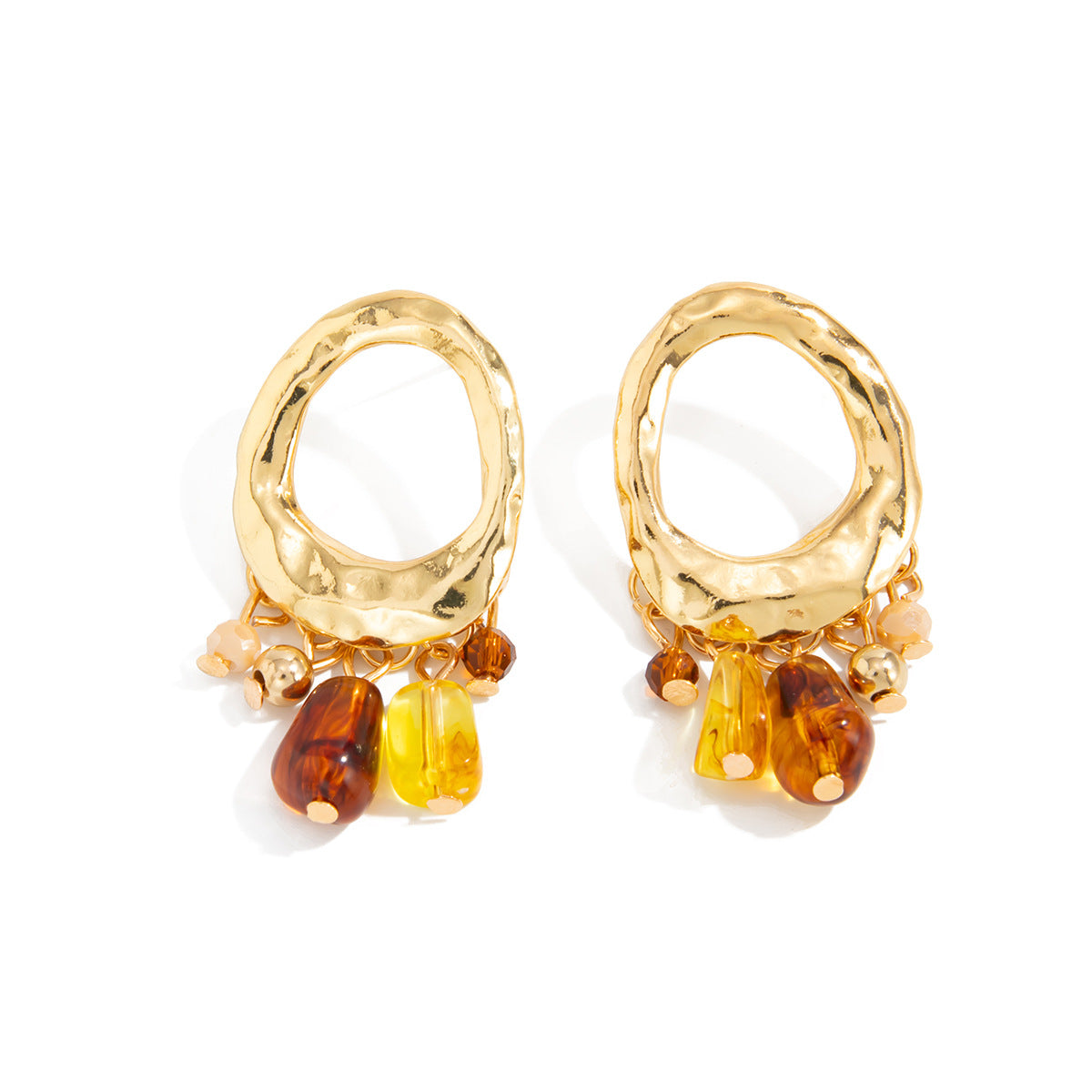 Planderful Vienna Verve Geometric Resin Earrings For Modern Women Bold Statement