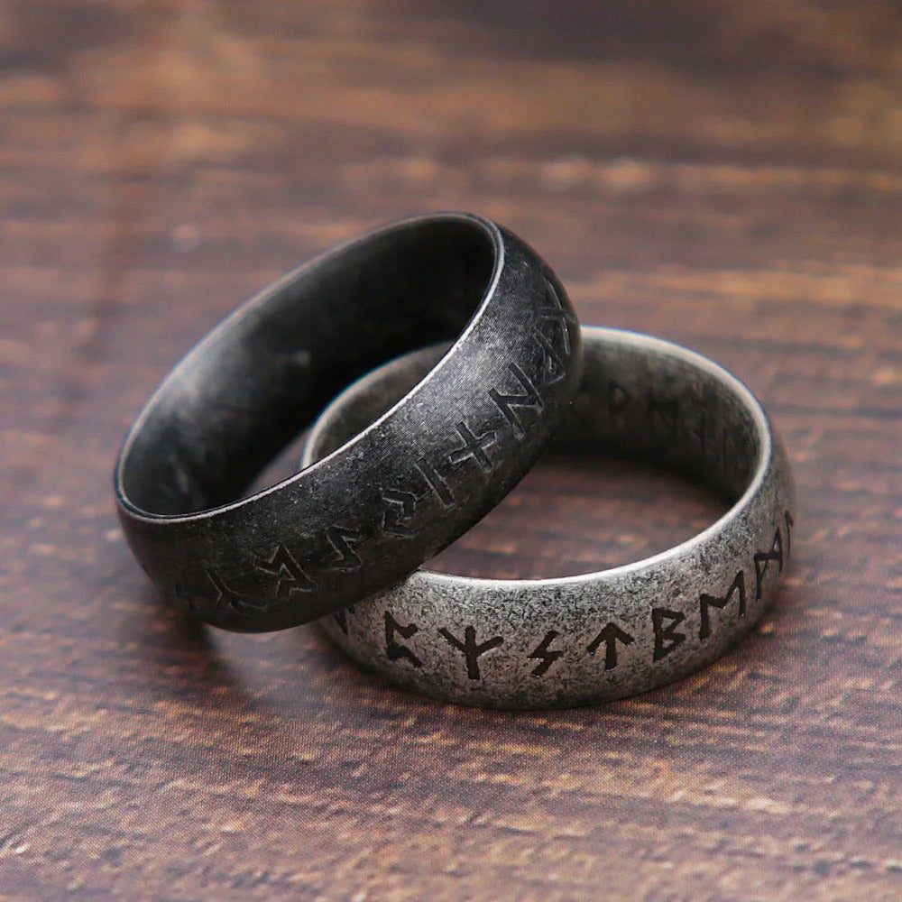 Vintage Viking Stainless Steel Men's Ring