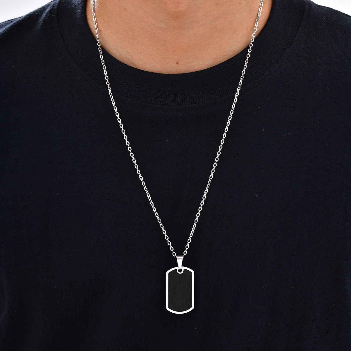 Dog Tag Stainless Steel Pendant
