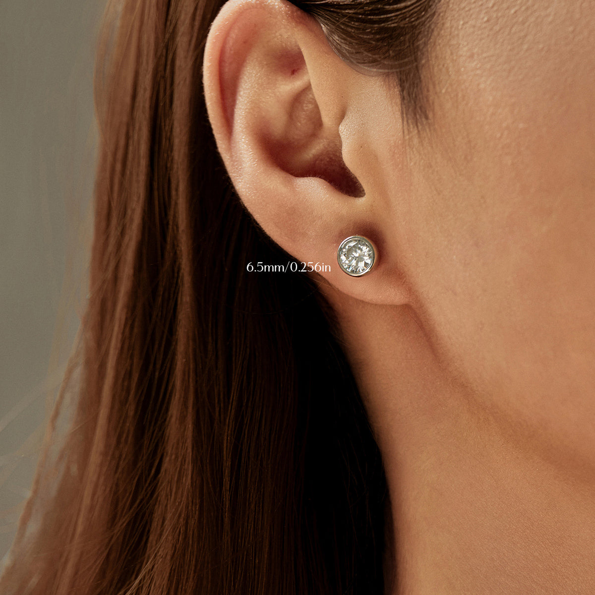925 Sterling Silver Bubble Moissanite Stud Earrings