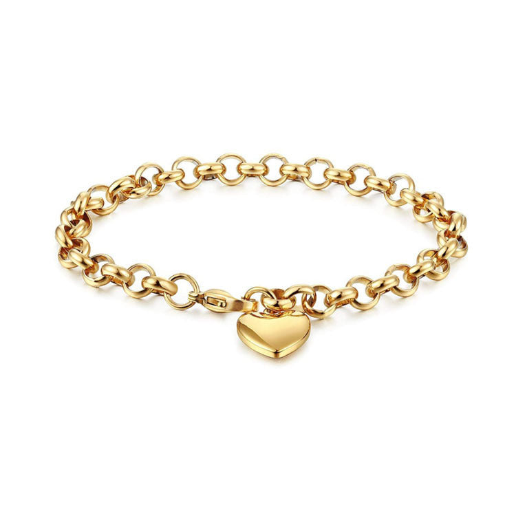 Planderful Jewelry Rose Gold Steel Bracelet