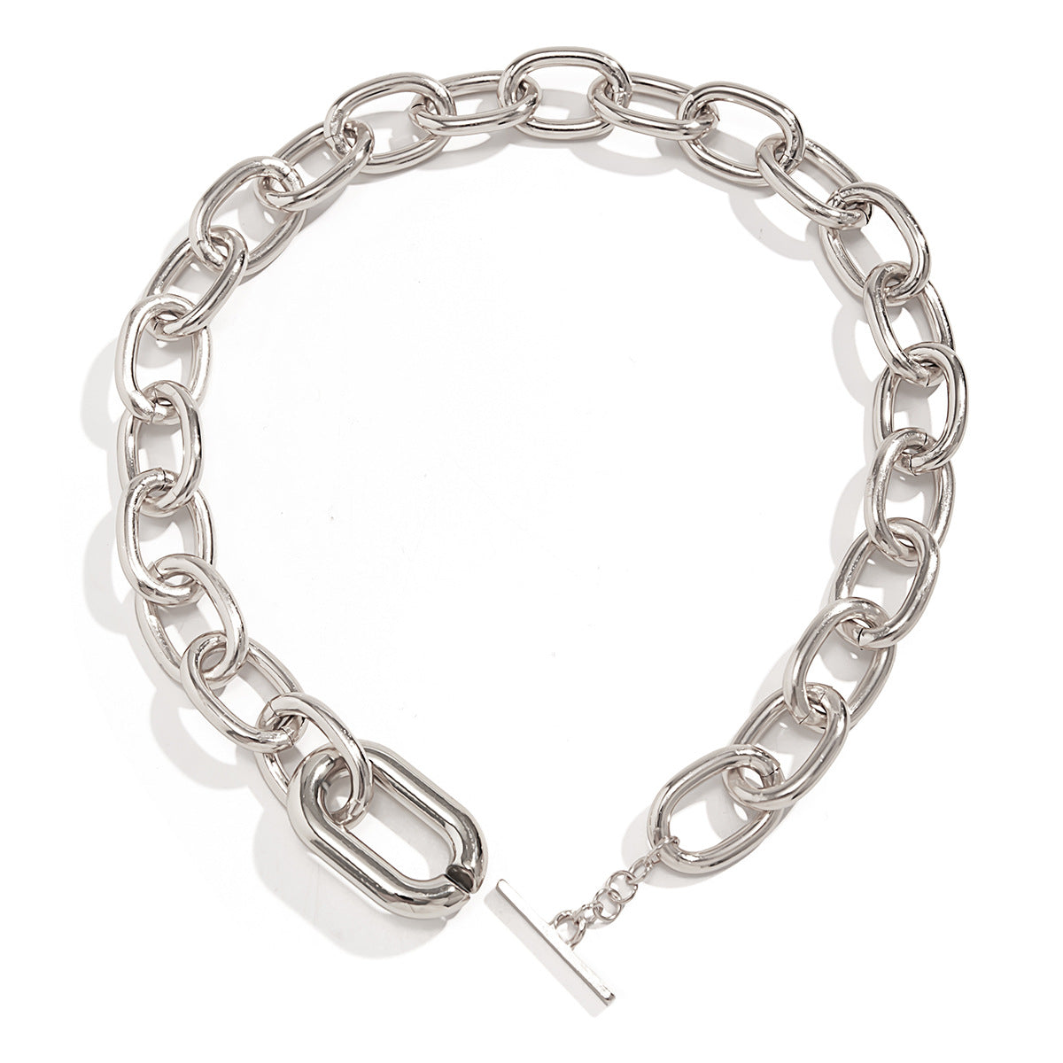 European and American Geometric Metal Collarbone Necklace Women