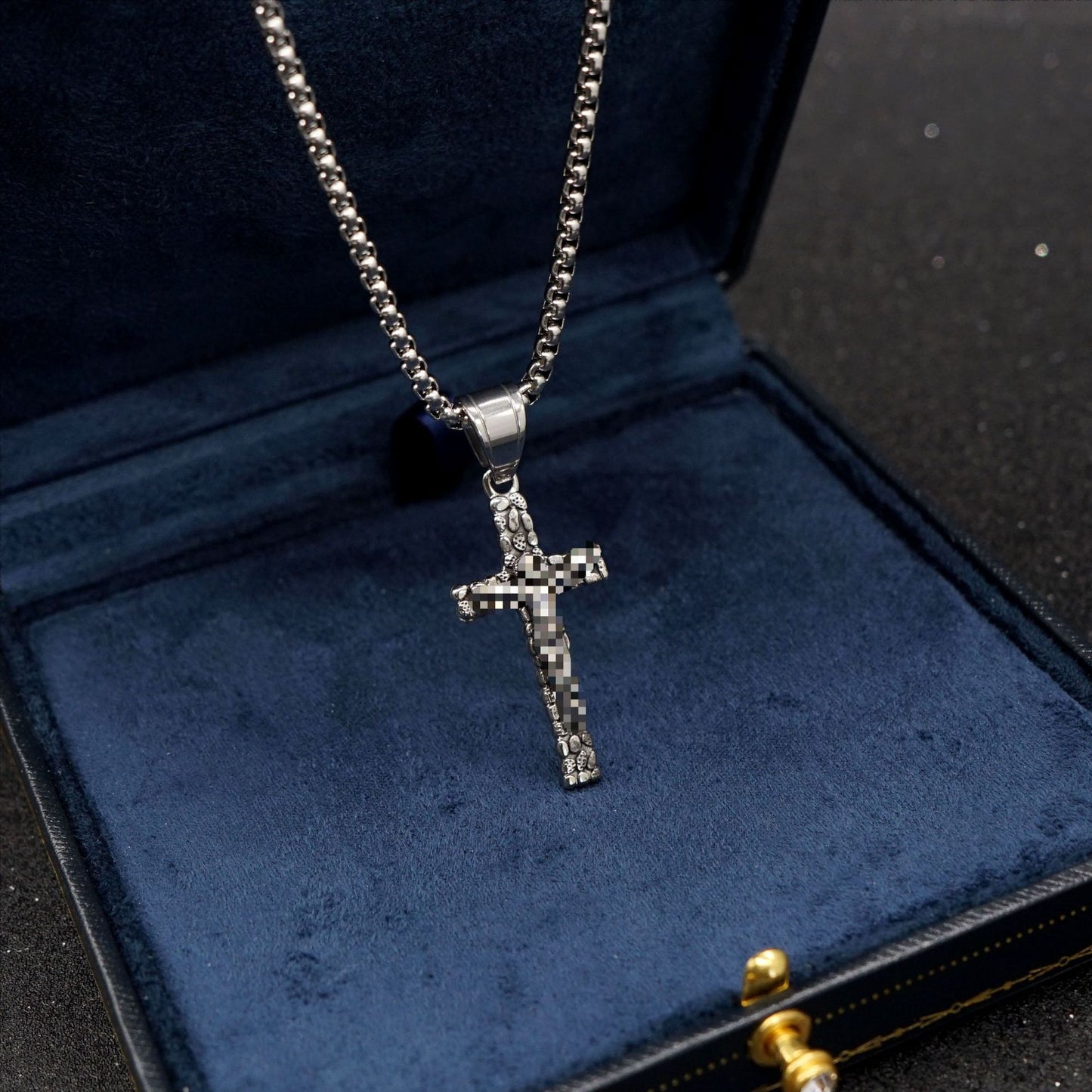 Steel Necklace – Vintage Cross Pendant