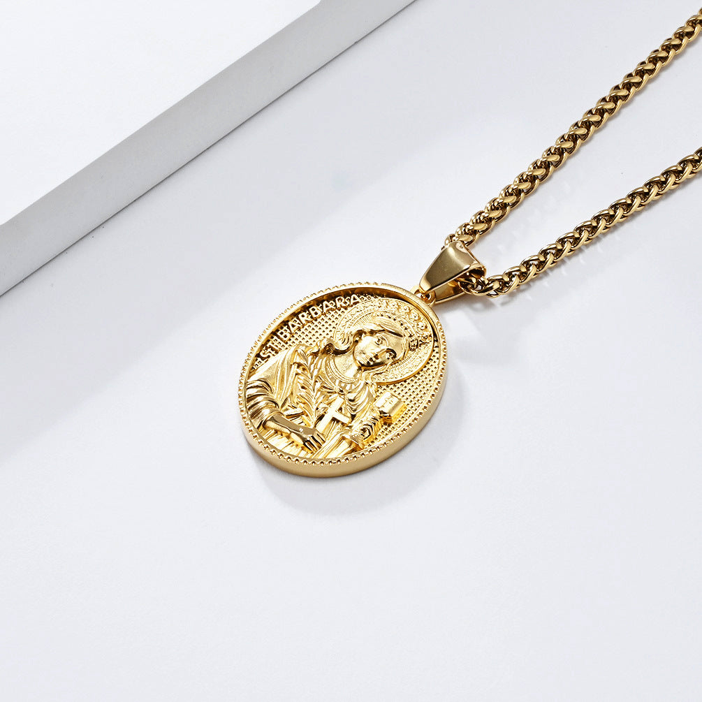 European And American Virgin Mary Pendant For Men Gifts