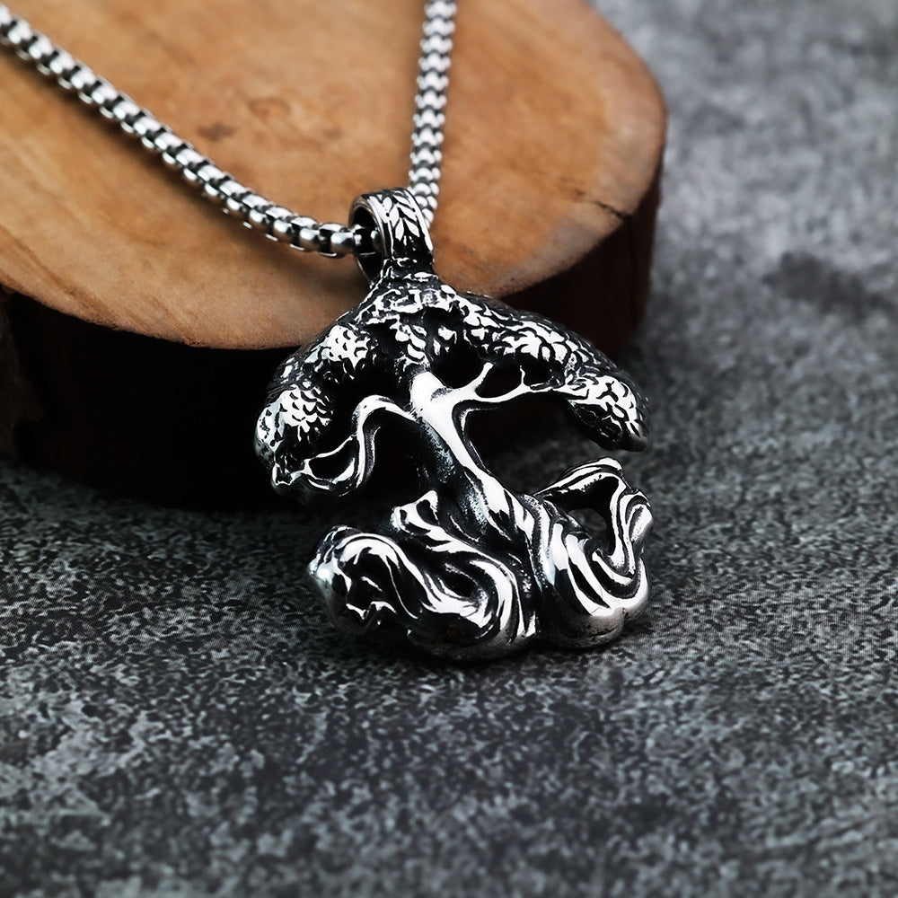 Foreign Trade Nordic Mythology Viking Tree of Life Pendant Necklace