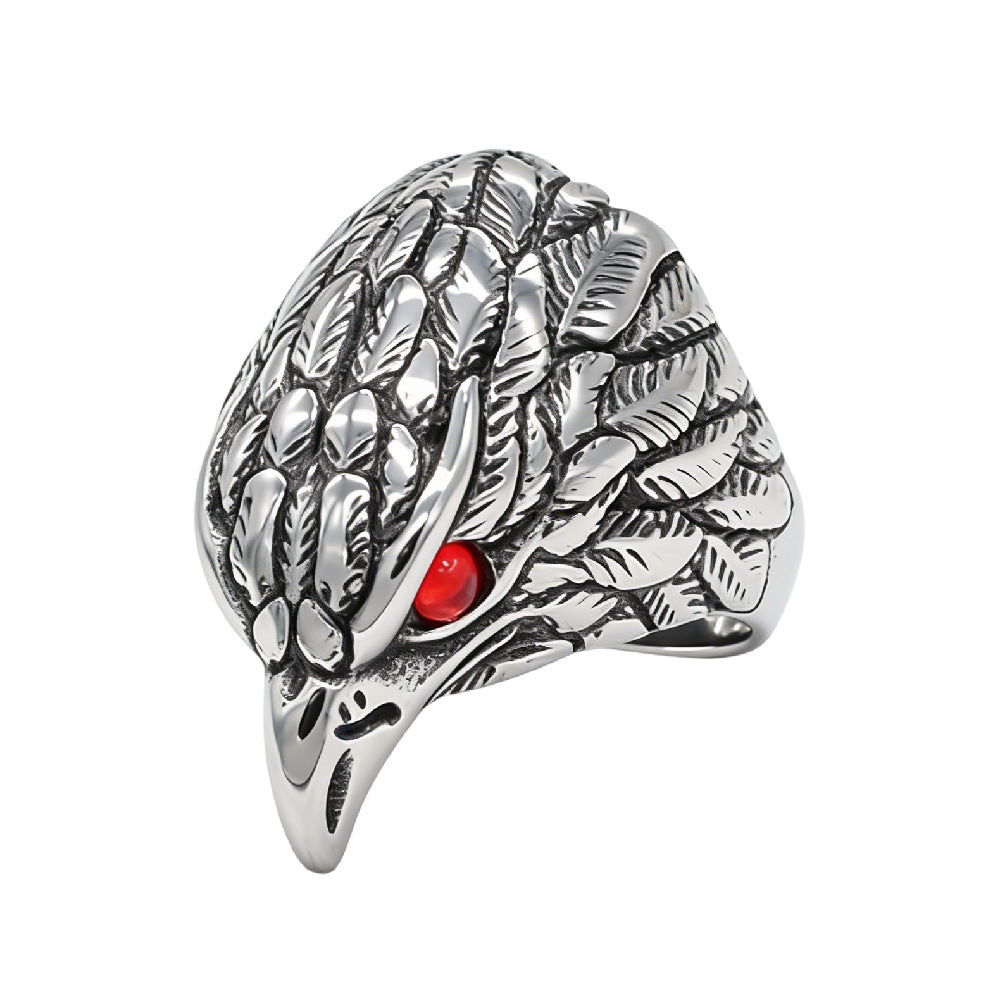 Personalized Retro Eagle Ring For Unisex Protection By Planderful Everyday Genie Collection