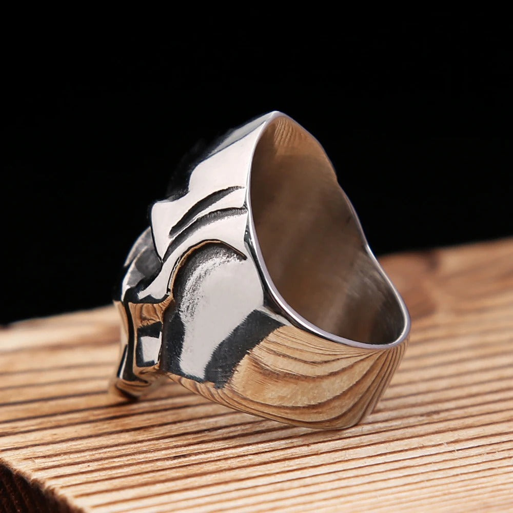 Skull Mask Stainless Steel Ring