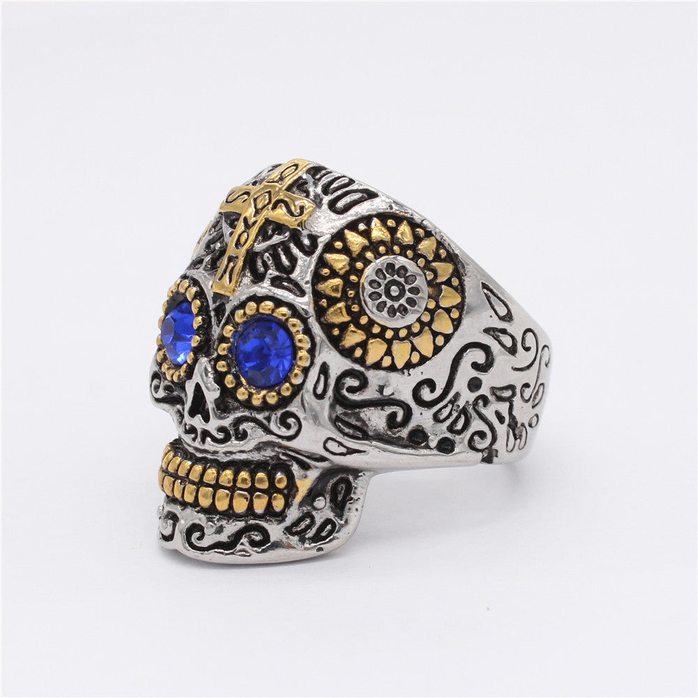 Titanium Steel Skull Ring
