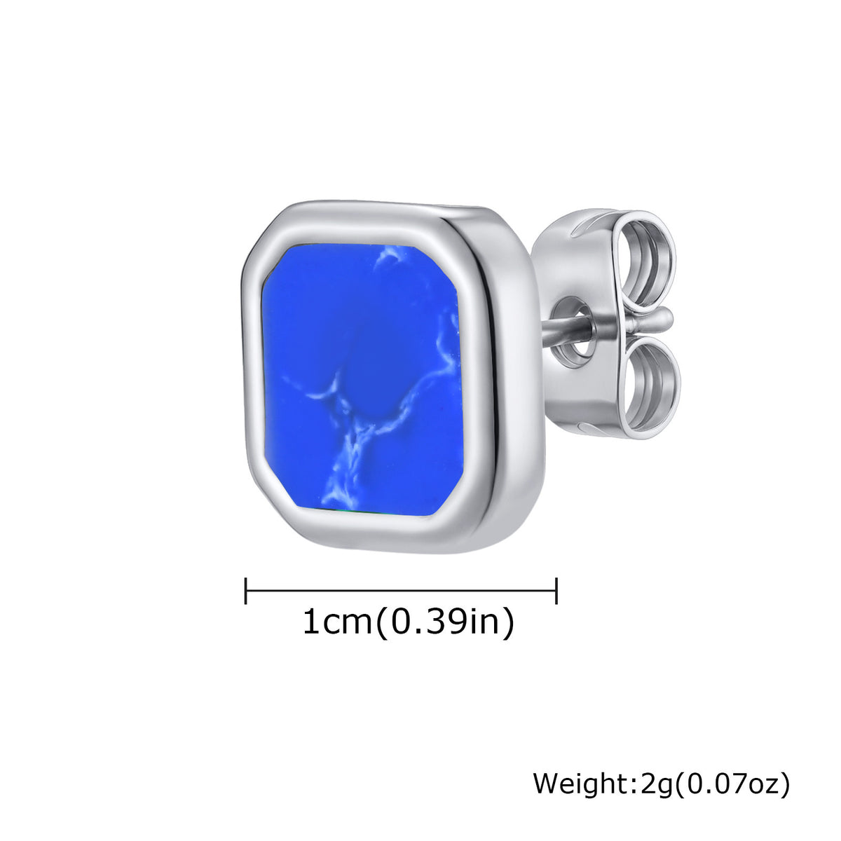Stainless Steel Inlay Earrings — Six Styles