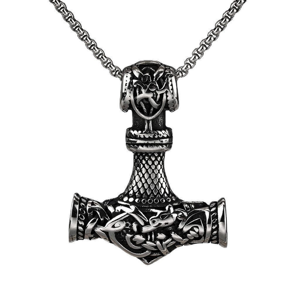 Vintage Nordic Viking Men's Stainless Steel Personalized Pendant