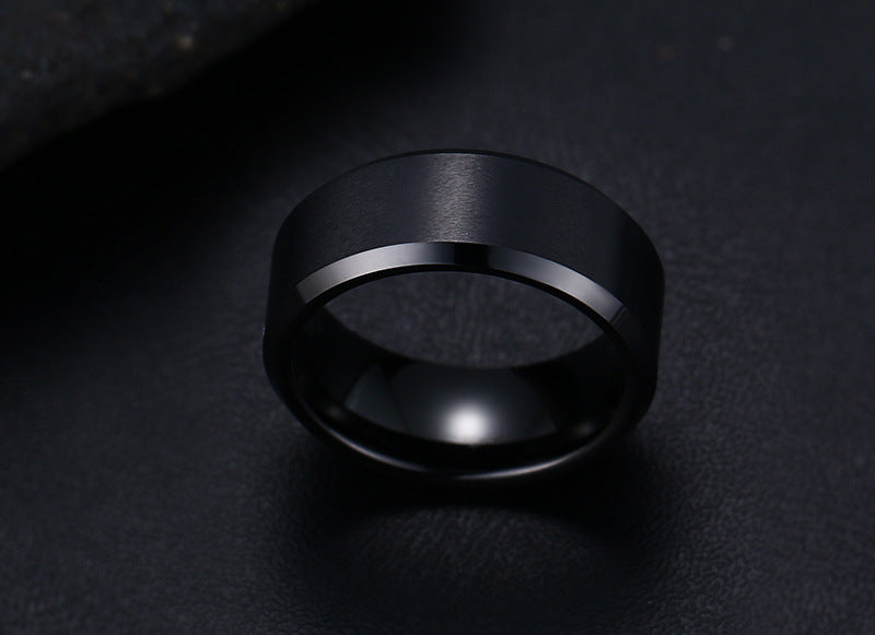 Trend Jewelry Wholesale Pure Tungsten Gold Men's Ring