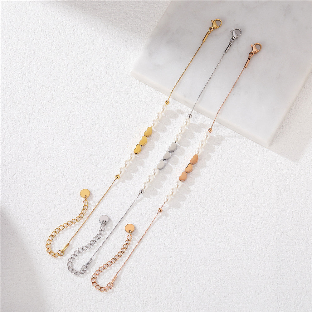 Love Pendant Bracelet For Women Planderful Durable Stainless Steel Minimalist Jewelry Gift