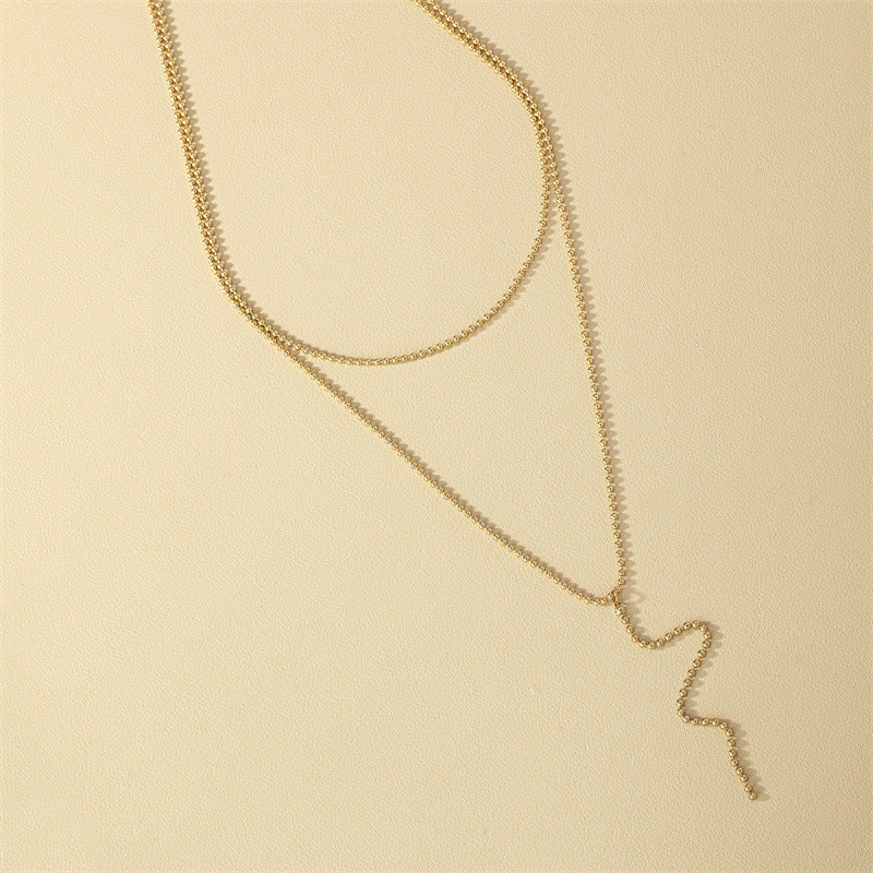 Elegant Vienna Verve Metal Double Necklace - Wholesale High-End Jewelry