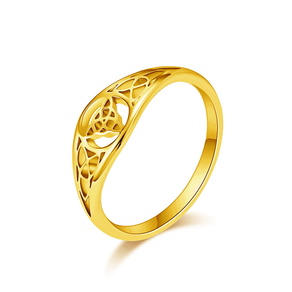 Steel Ring – Elegant Nordic Viking Knot Ring