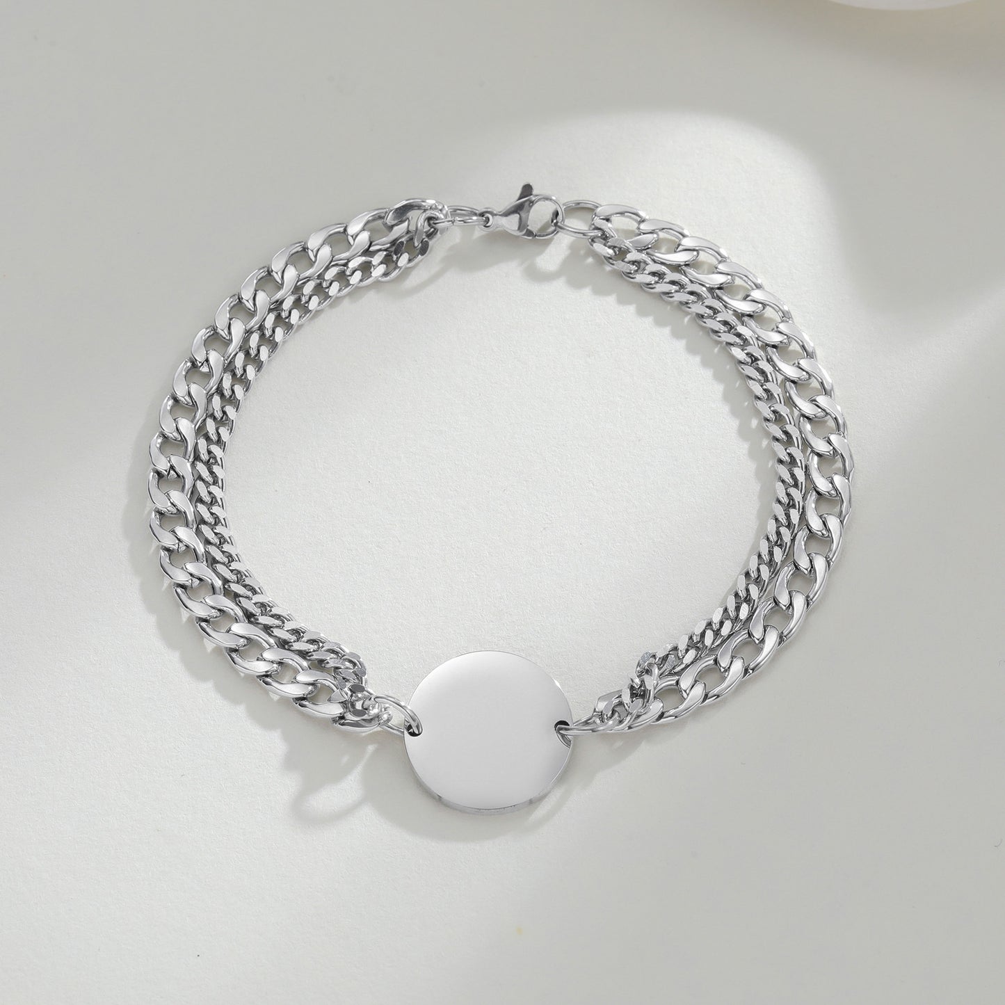 Planderful Everyday Genie Stainless Steel Unisex Double Layer Bracelet For Couples