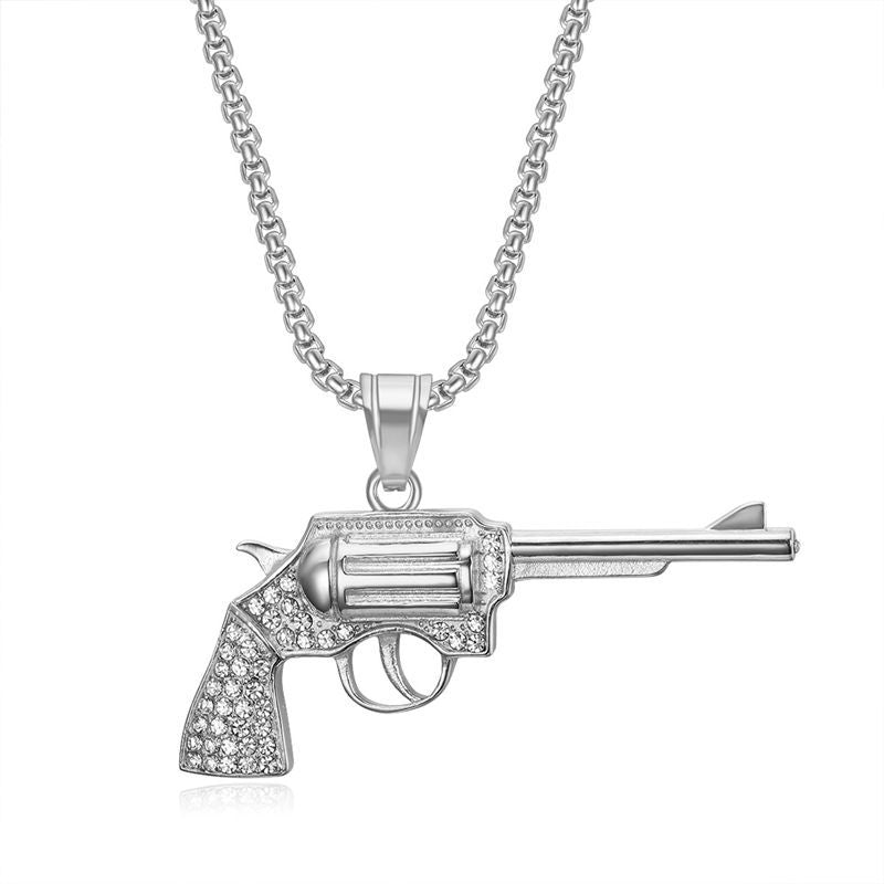 Steel Necklace – Statement Hip Hop Pendant Necklace