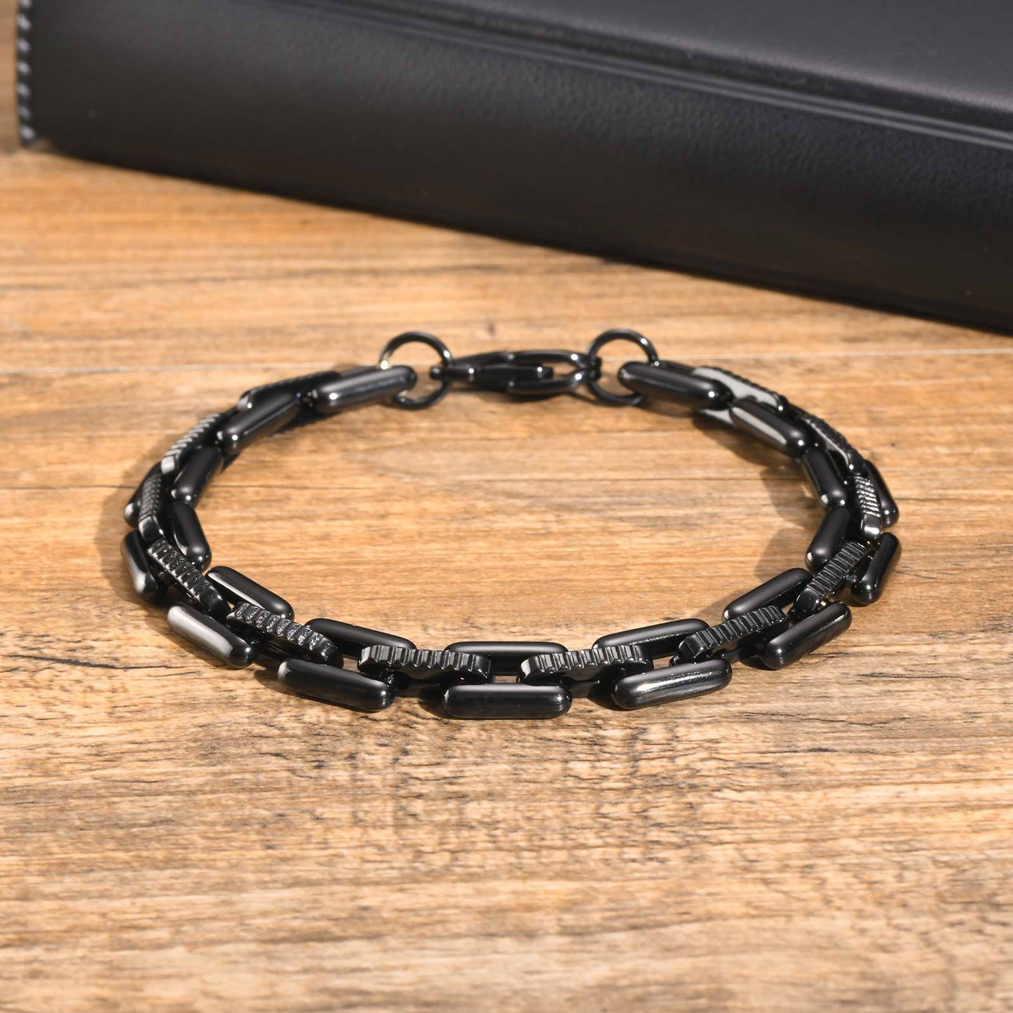 Men's Fashion Stainless Steel Handmade Chain Bracelet Hip Hop Jewelry for Men
