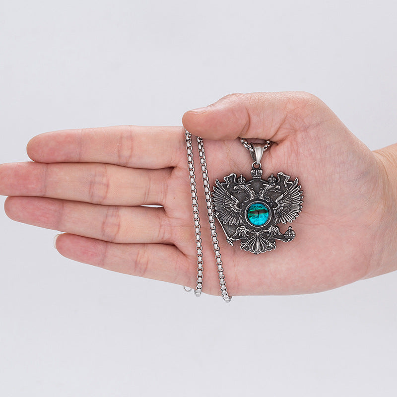 Steel Necklace - Vintage God's Eye Pendant Necklace For Everyday Style And Boho Chic