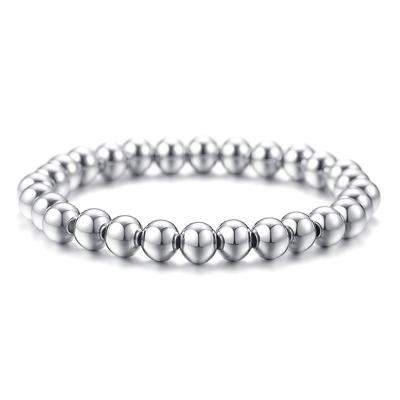 Stainless Steel Bead Bracelet Fashion Titanium Steel Jewelry