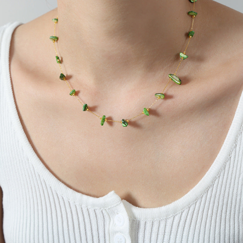 Tiger's Eye Handmade Necklace with Simple Design - High-End Women's Jewelry