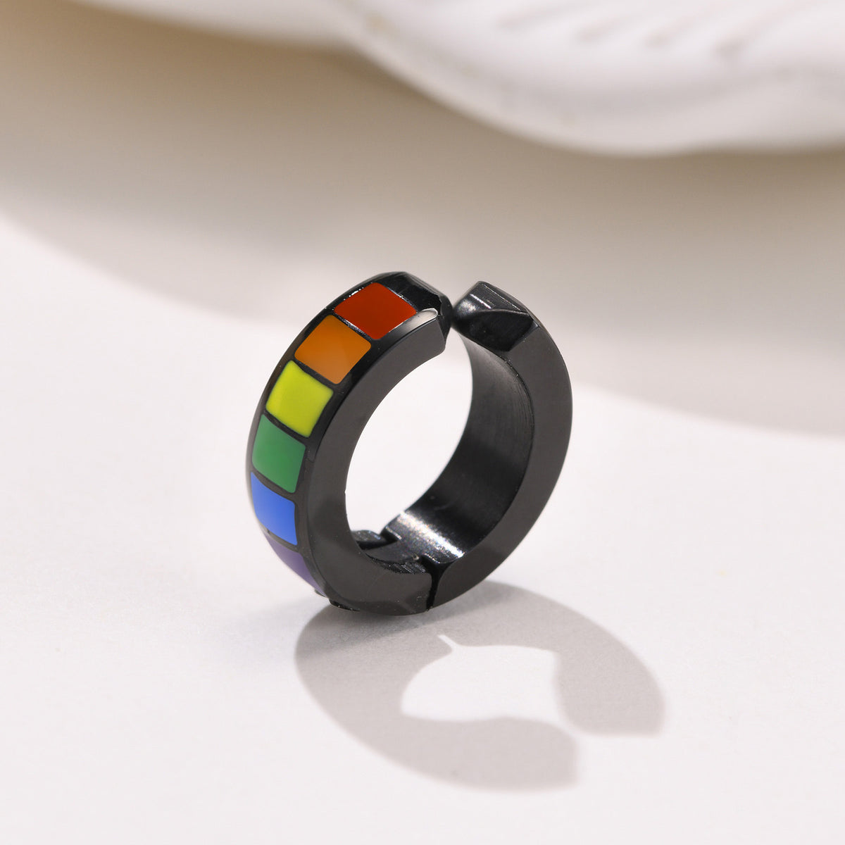Single Earrings or Ear Cuffs — Black or Silver