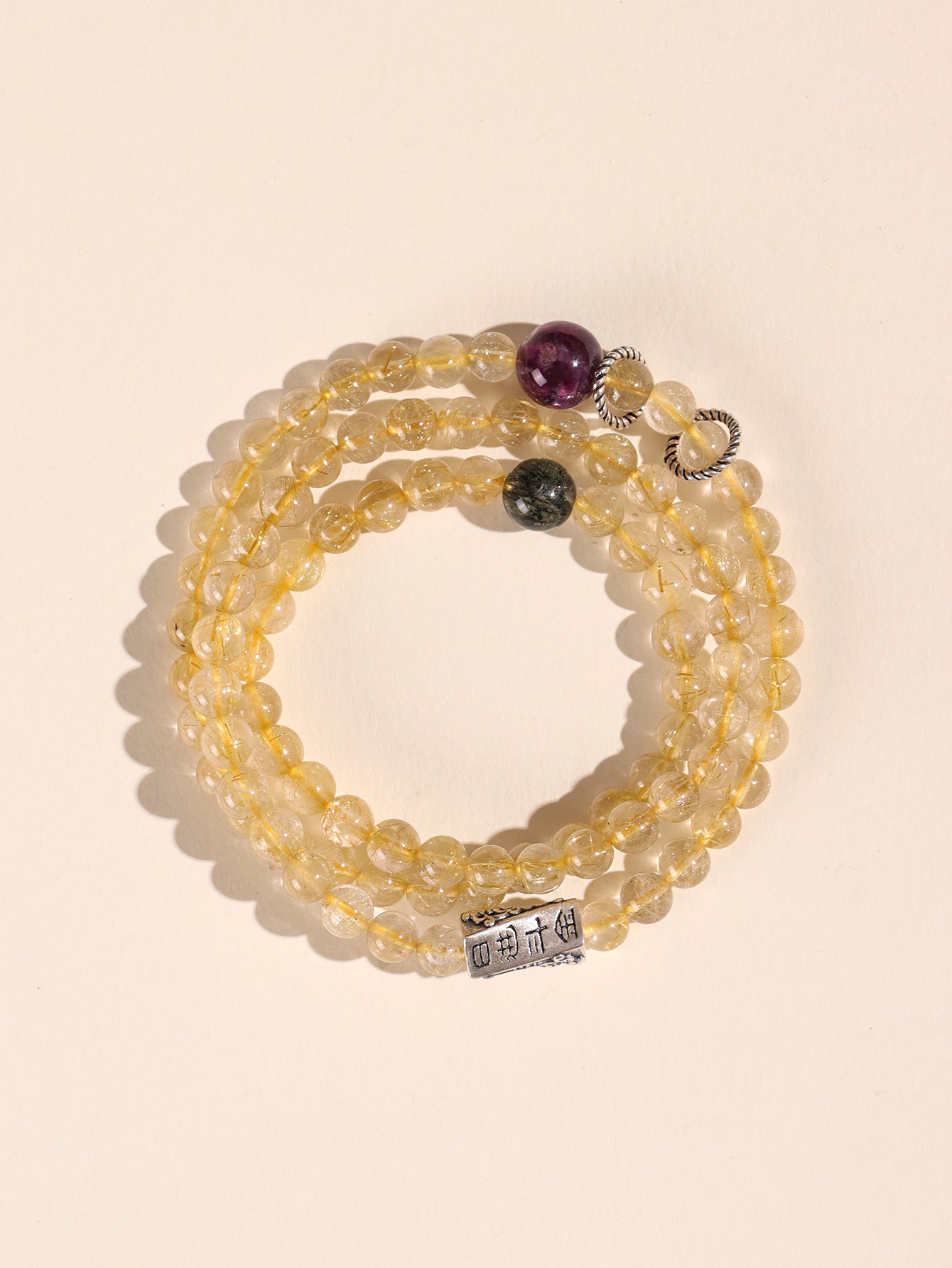 Planderful Fortune's Favor Bracelet – Elegant Citrine and Crystal Design