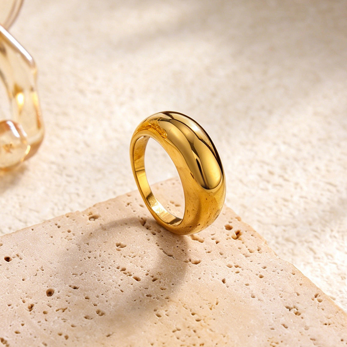 Stainless Steel Zircon Open Ring By Planderful Vienna Verve For Urban Professionals Statement Piece