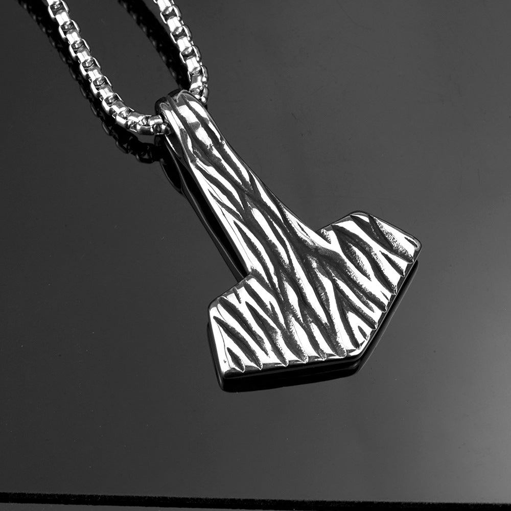 European And American Jewelry Wholesale Titanium Steel Men's Pendant Necklace Retro Boat Anchor Design