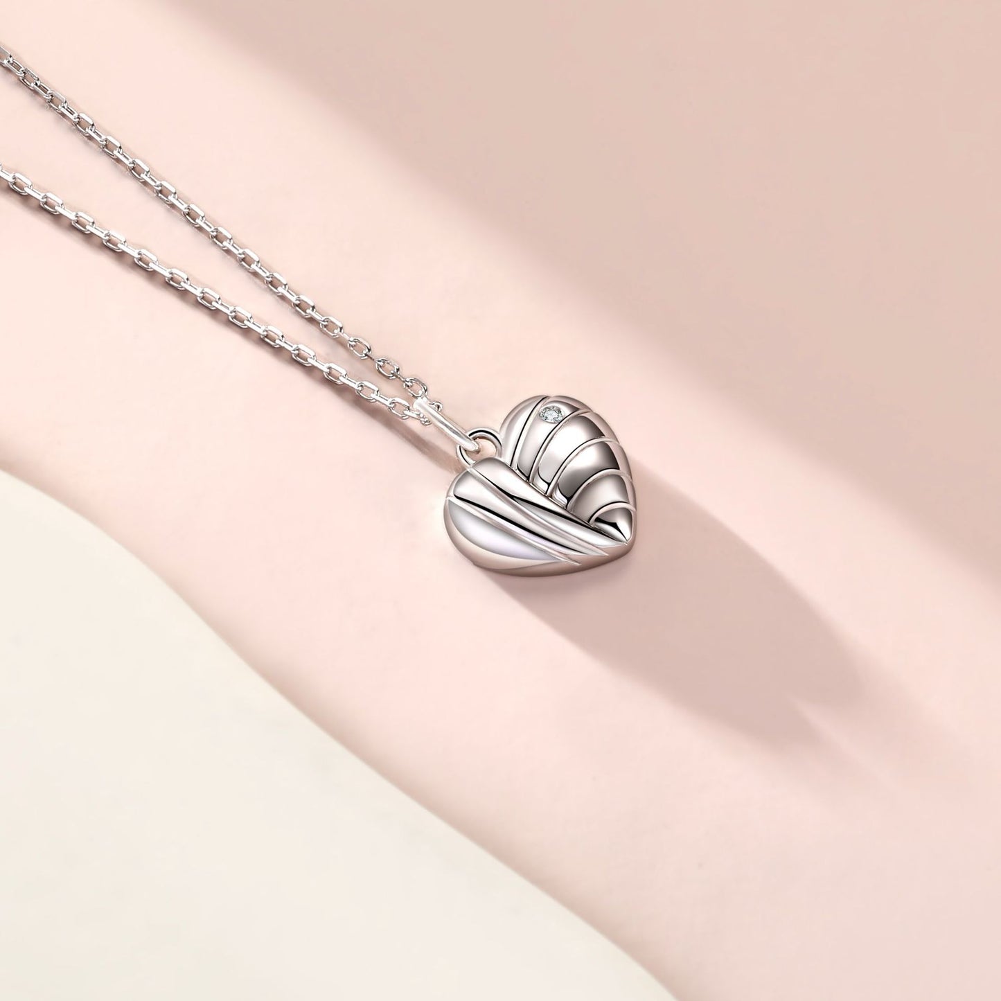 Cross-Border Silver Jewelry Simple S925 Love Necklace