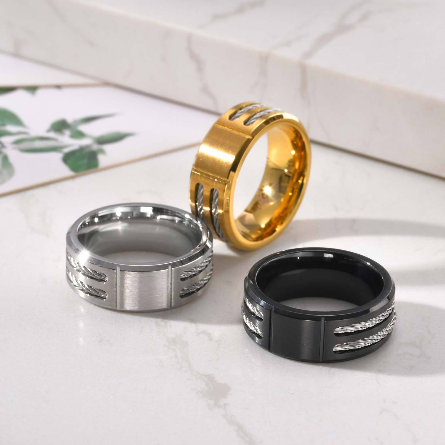 9mm Stainless Steel Ring For Men Everyday Genie Jewelry