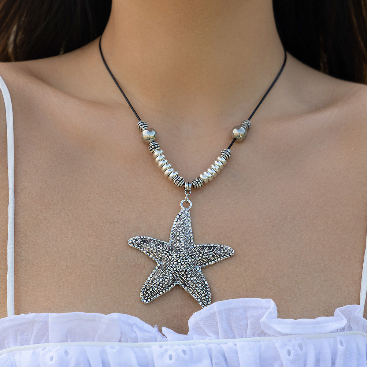 Antique Starfish Statement Necklace