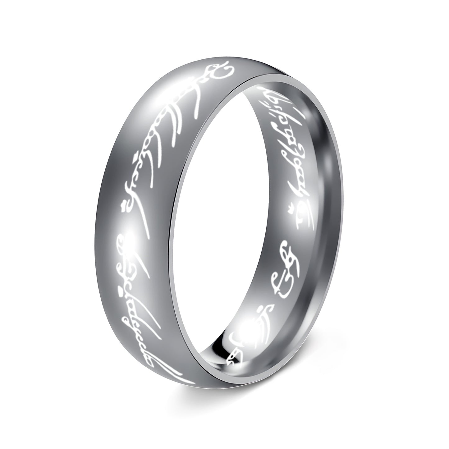 Stainless Steel Lord Of The Rings Ring By Planderful For Him And Her Unisex Bold Durable Jewelry