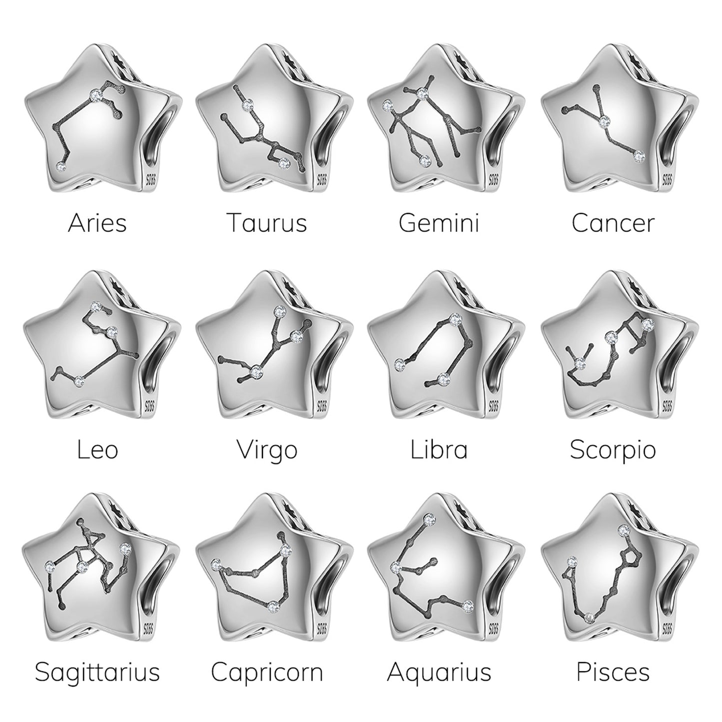 Planderful Jewelry Sterling Silver Bracelet Constellation Beads S925 Minimalist Elegance