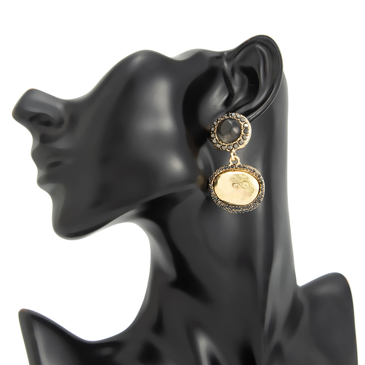 Planderful Vienna Verve Geometric Zircon Stud Earrings With Inlaid Zircon For Vintage Lovers