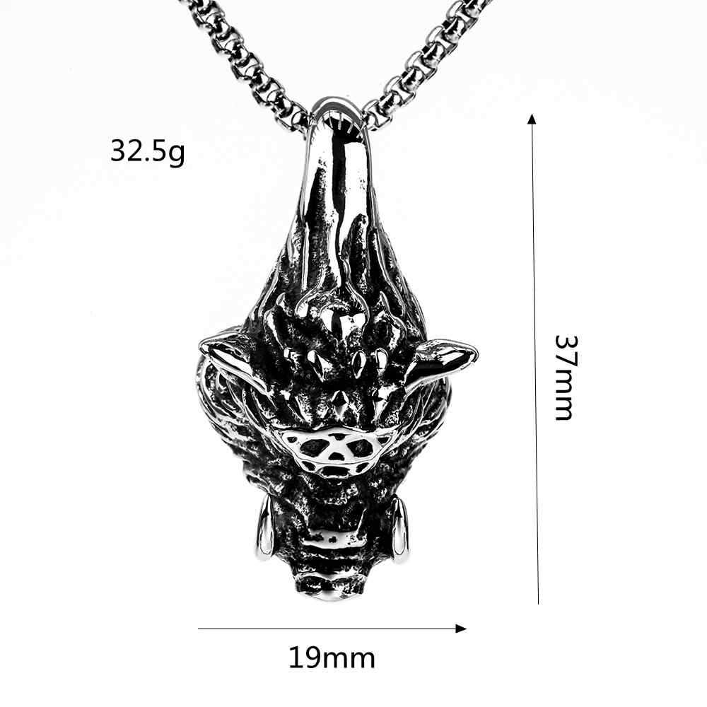 Punk Boar Stainless Steel Pendant Necklace