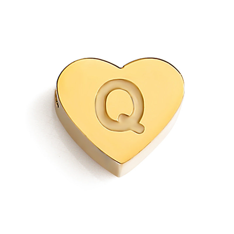 Planderful Jewelry Custom Name Necklace Stainless Steel 3D Love Design For Collarbone Chain