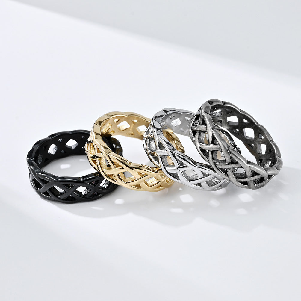 Steel Ring – Elegant Celtic Knot