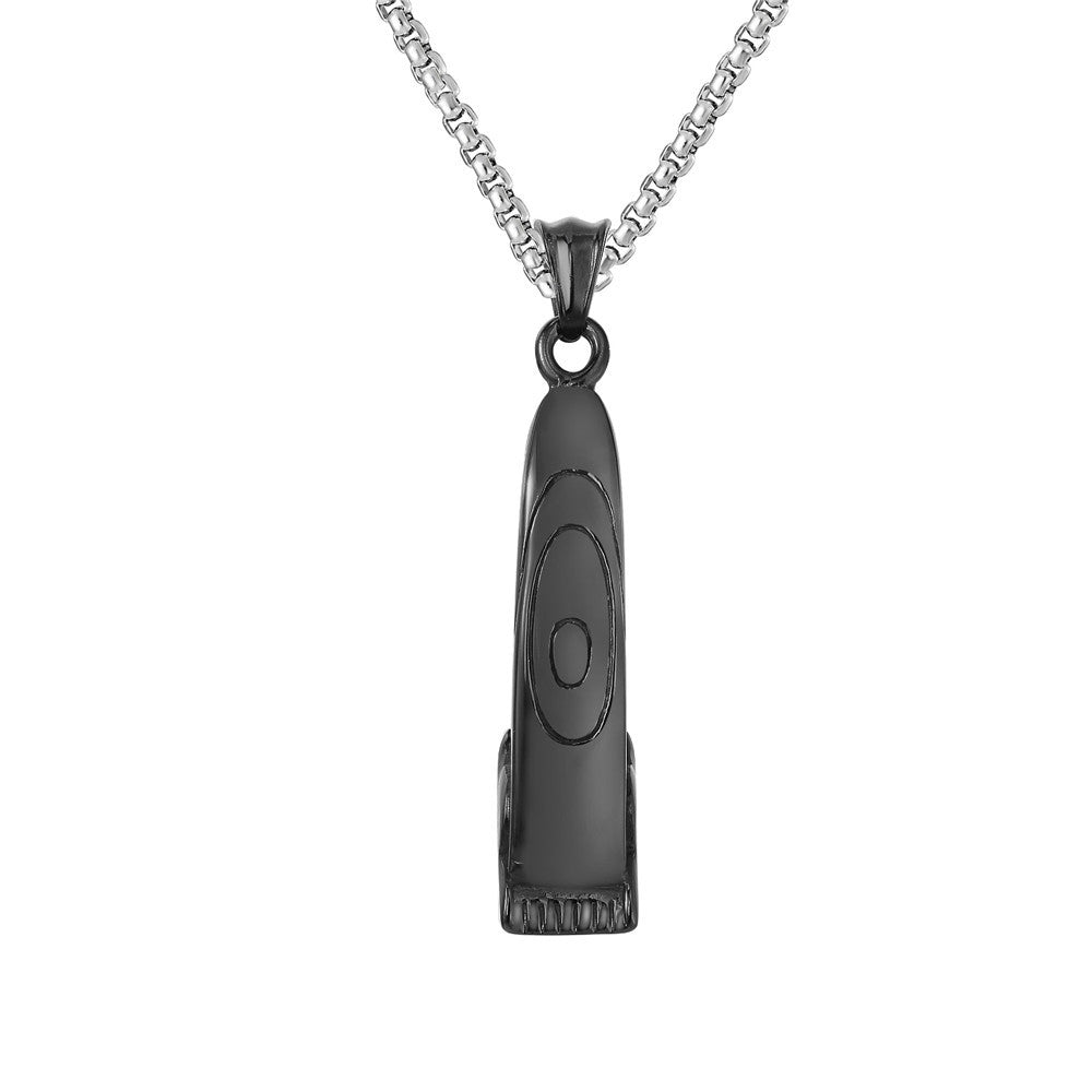 Steel Pendant For Unisex Fashion Timeless Retro Hairdresser Style Planderful Everyday Genie
