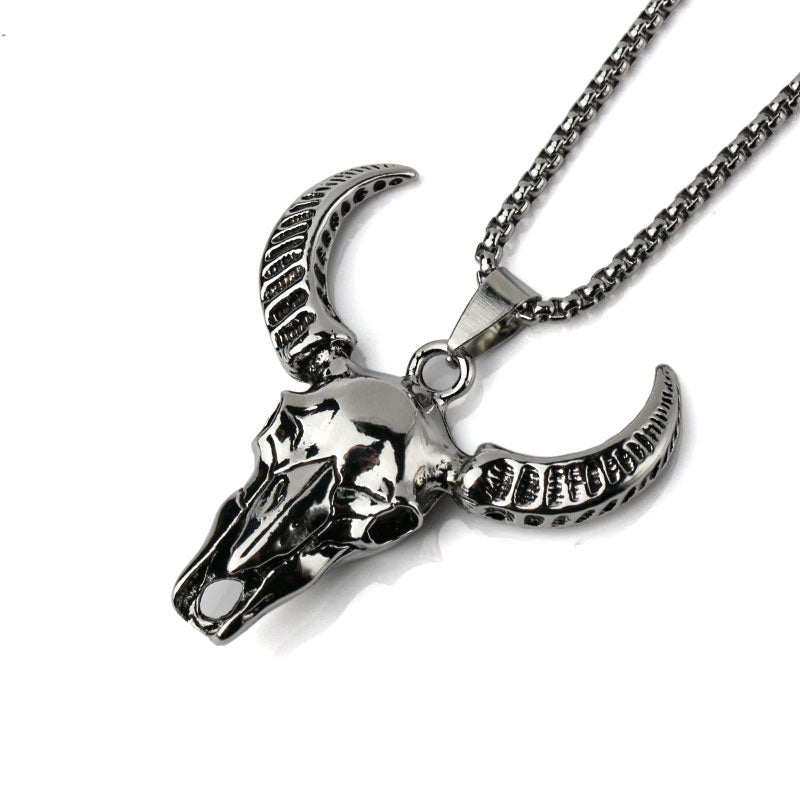 Vintage Boys Stainless Steel Pendant Necklace