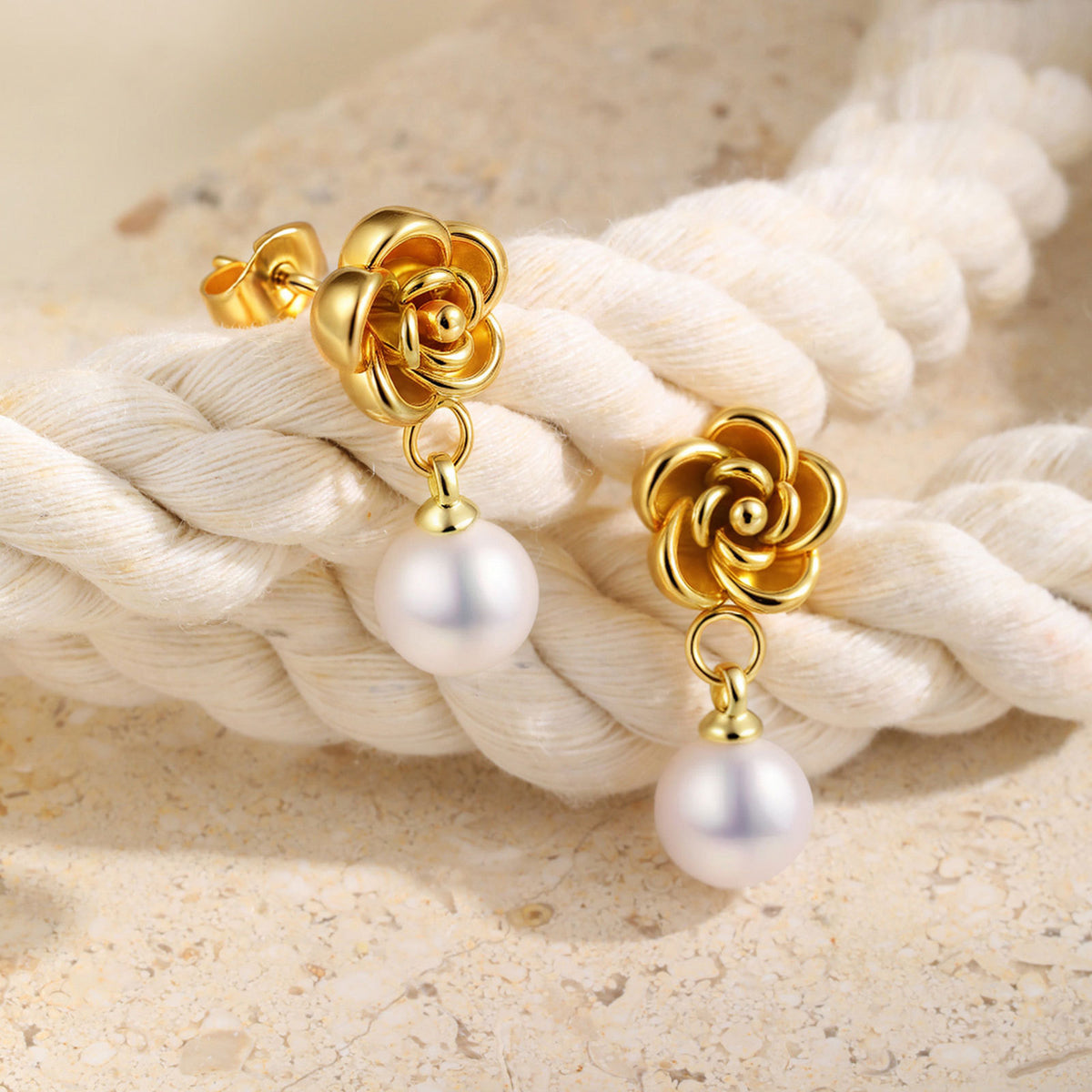 Pearl Earrings — Gold-Tone Styles